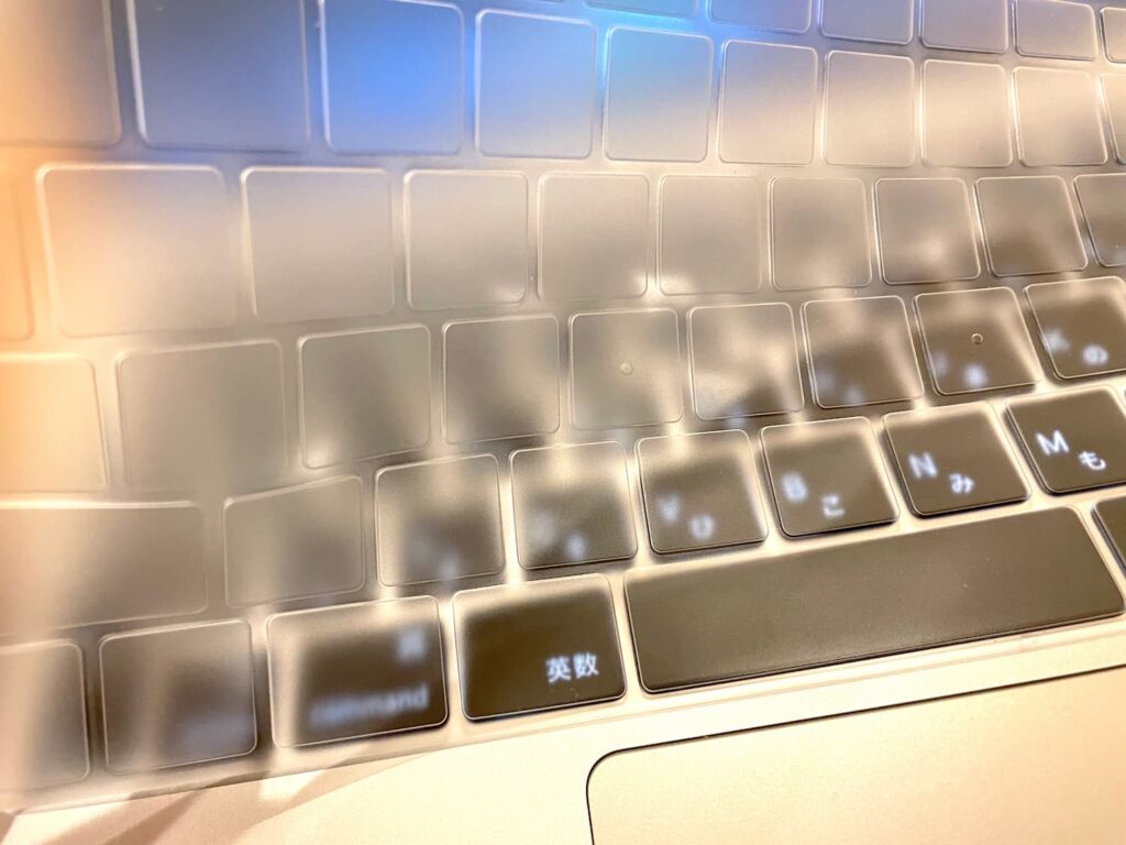 macbbokairキーボードカバー